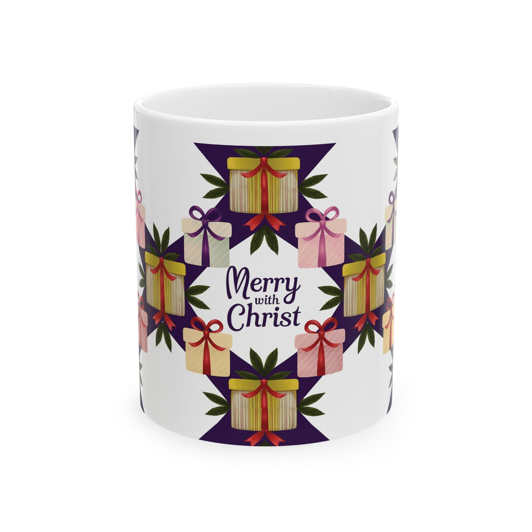 Ceramic Gift Mug - Merry with Christ - Decorative/Ceramic Mugs/11oz/15oz