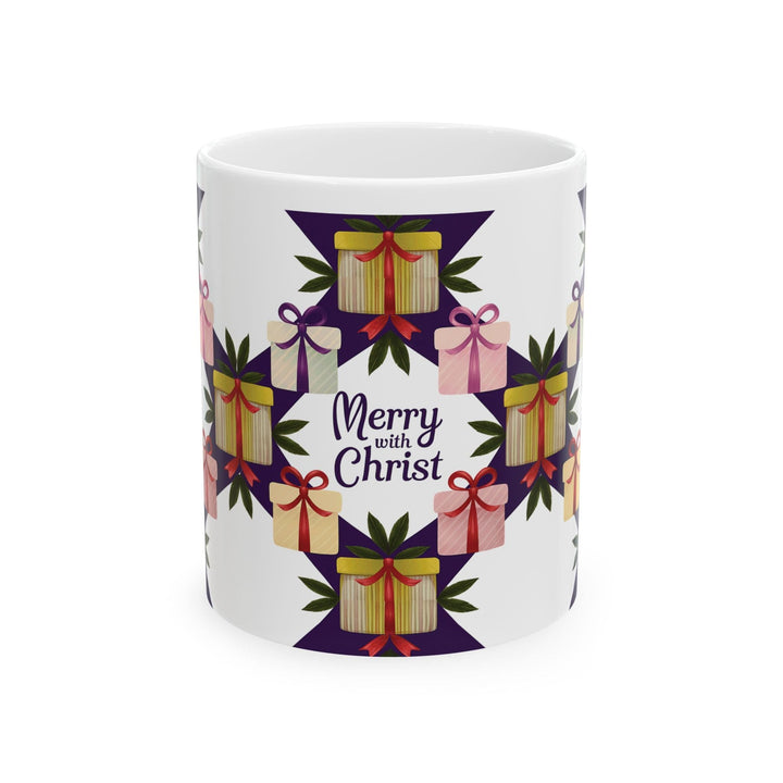 Ceramic Gift Mug - Merry with Christ - Decorative/Ceramic Mugs/11oz/15oz