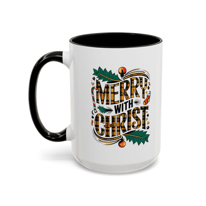 Ceramic Gift Mug - Merry with Christ - Decorative/Ceramic Mugs/11oz/15oz