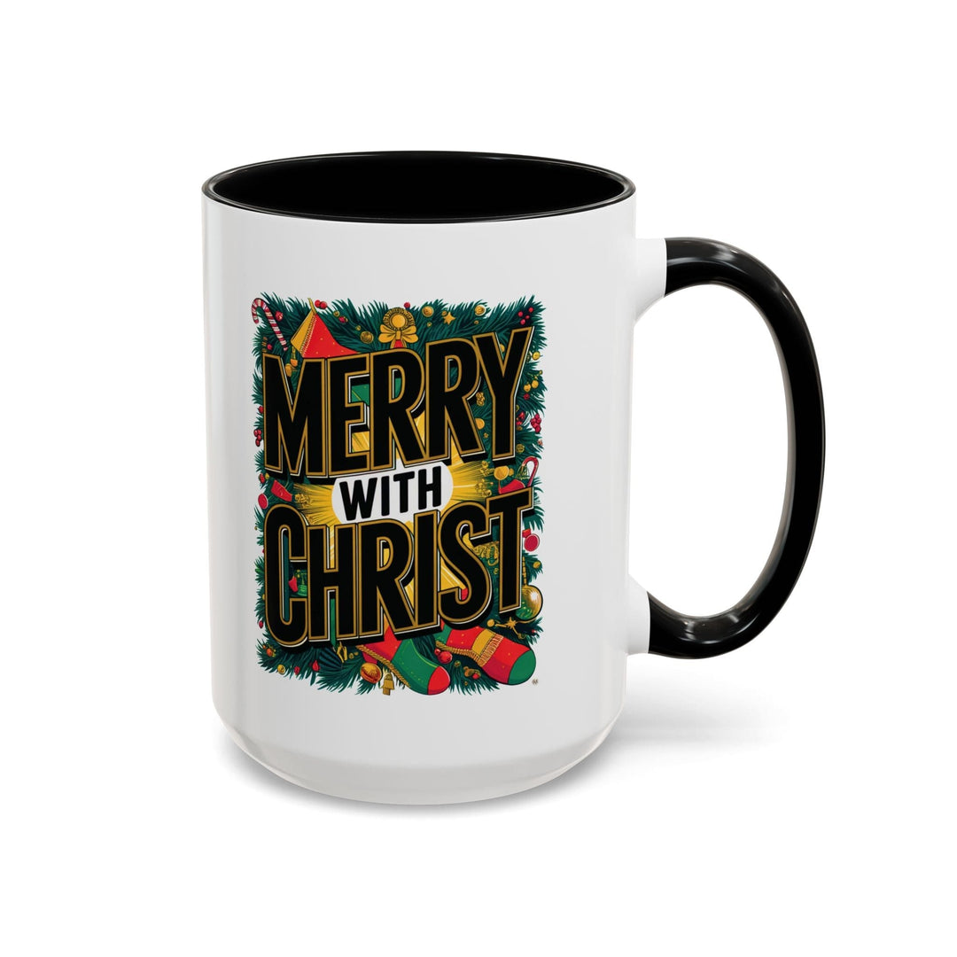Ceramic Gift Mug - Merry with Christ - Decorative/Ceramic Mugs/11oz/15oz