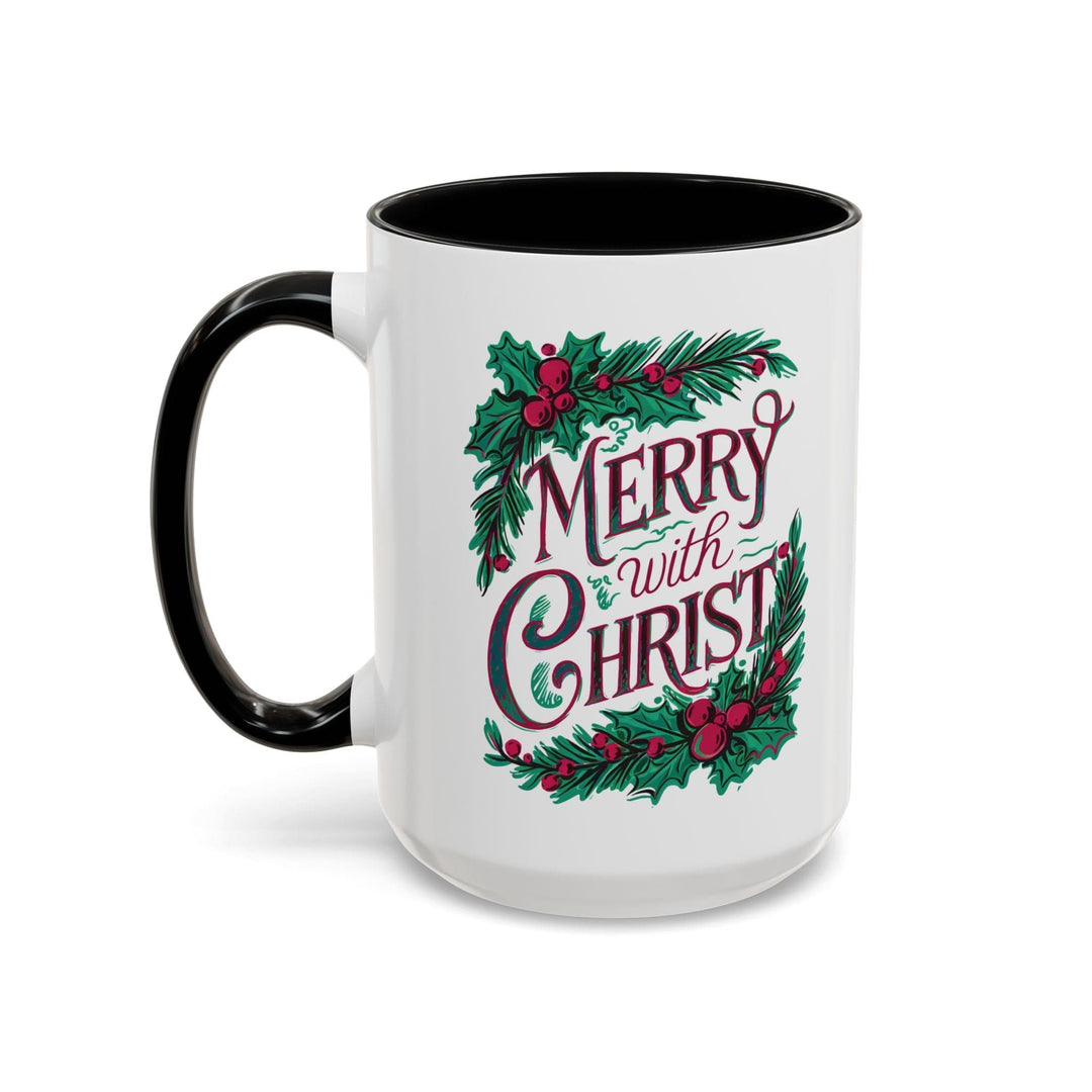 Ceramic Gift Mug - Merry with Christ - Decorative/Ceramic Mugs/11oz/15oz