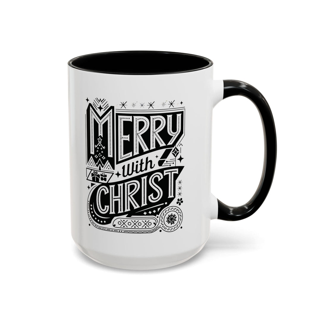Ceramic Gift Mug - Merry with Christ - Decorative/Ceramic Mugs/11oz/15oz