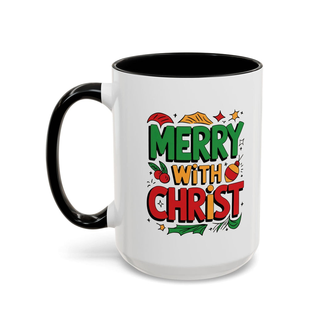 Ceramic Gift Mug - Merry with Christ - Decorative/Ceramic Mugs/11oz/15oz