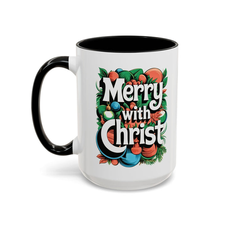 Ceramic Gift Mug - Merry with Christ - Decorative/Ceramic Mugs/11oz/15oz
