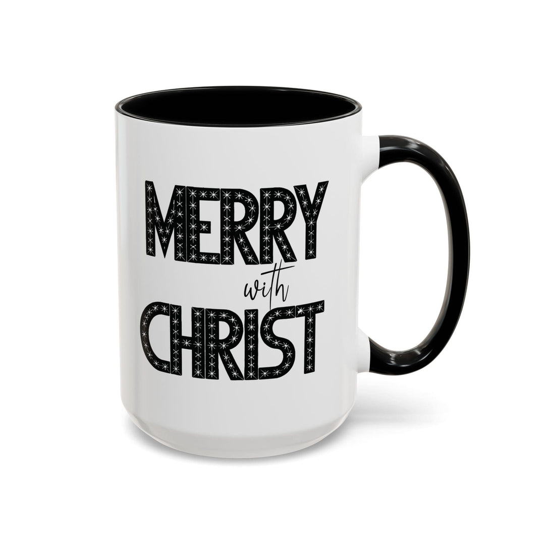 Ceramic Gift Mug - Merry with Christ - Decorative/Ceramic Mugs/11oz/15oz