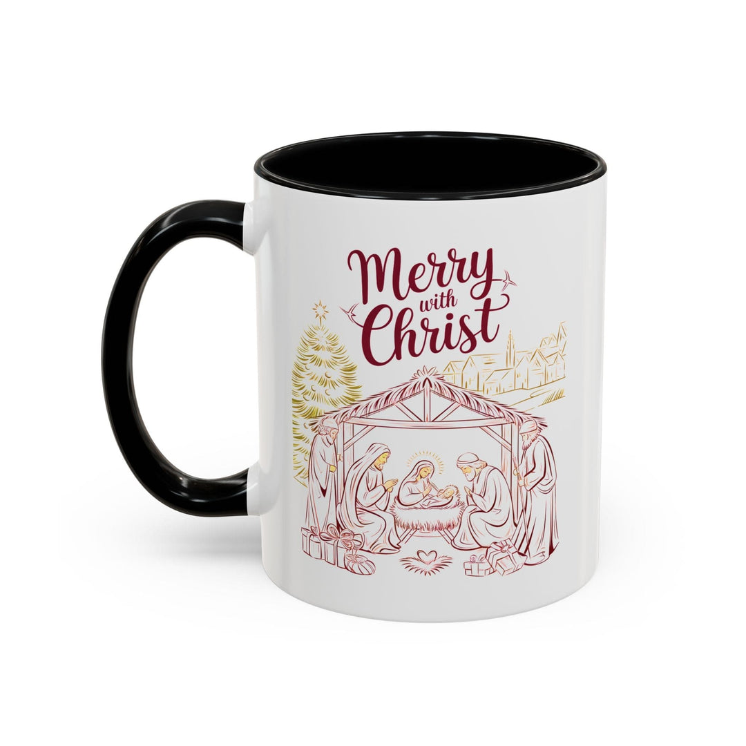 Ceramic Gift Mug - Merry with Christ - Decorative/Ceramic Mugs/11oz/15oz