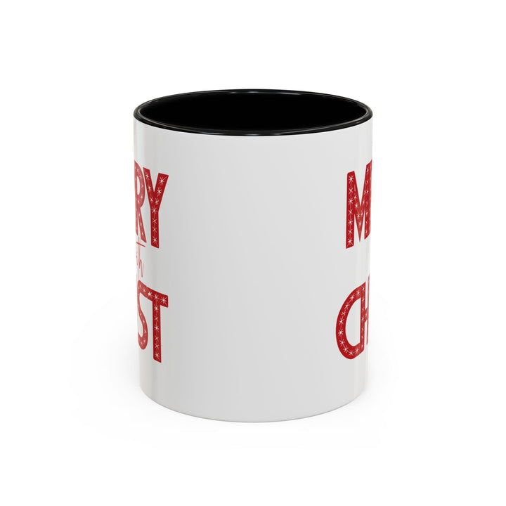 Ceramic Gift Mug - Merry with Christ - Decorative/Ceramic Mugs/11oz/15oz
