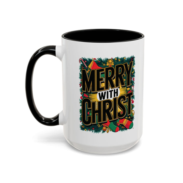 Ceramic Gift Mug - Merry with Christ - Decorative/Ceramic Mugs/11oz/15oz