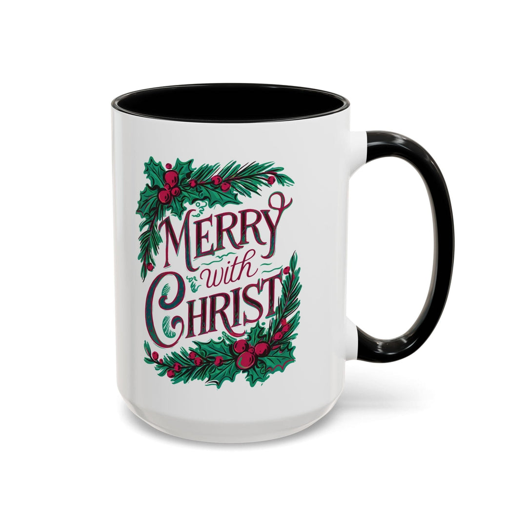 Ceramic Gift Mug - Merry with Christ - Decorative/Ceramic Mugs/11oz/15oz