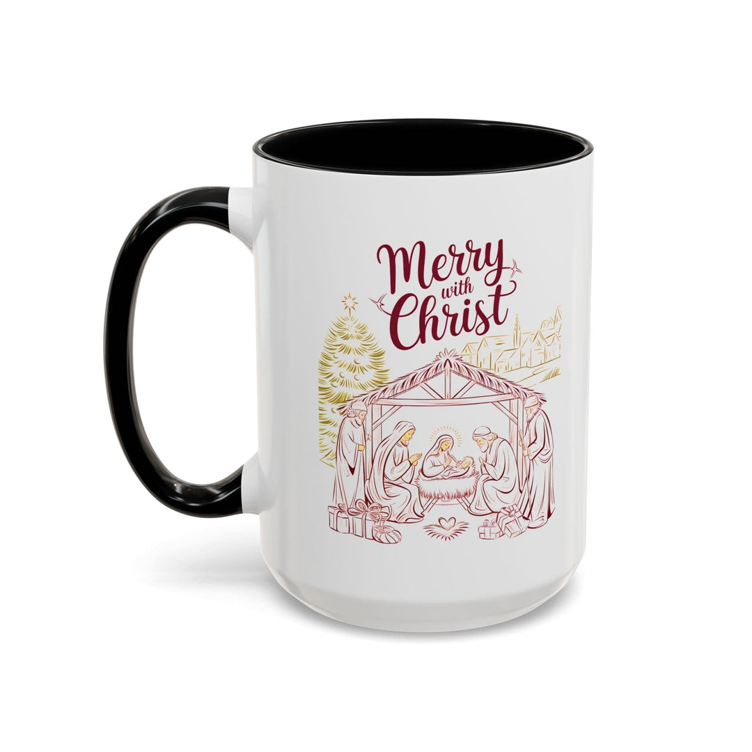 Ceramic Gift Mug - Merry with Christ - Decorative/Ceramic Mugs/11oz/15oz