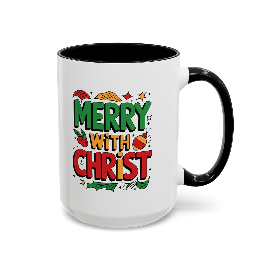 Ceramic Gift Mug - Merry with Christ - Decorative/Ceramic Mugs/11oz/15oz