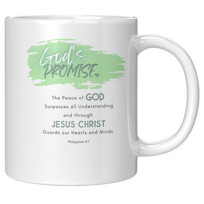 Ceramic Mug - 11oz The Peace Of God Surpasses All Understanding Word Art -