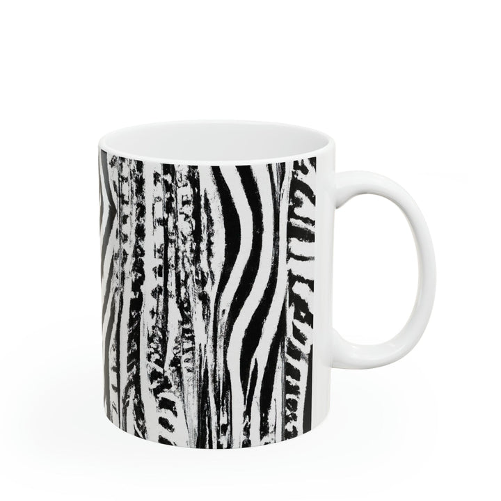 Ceramic Mug 15oz Black and White Native Pattern - Decorative | Ceramic Mugs