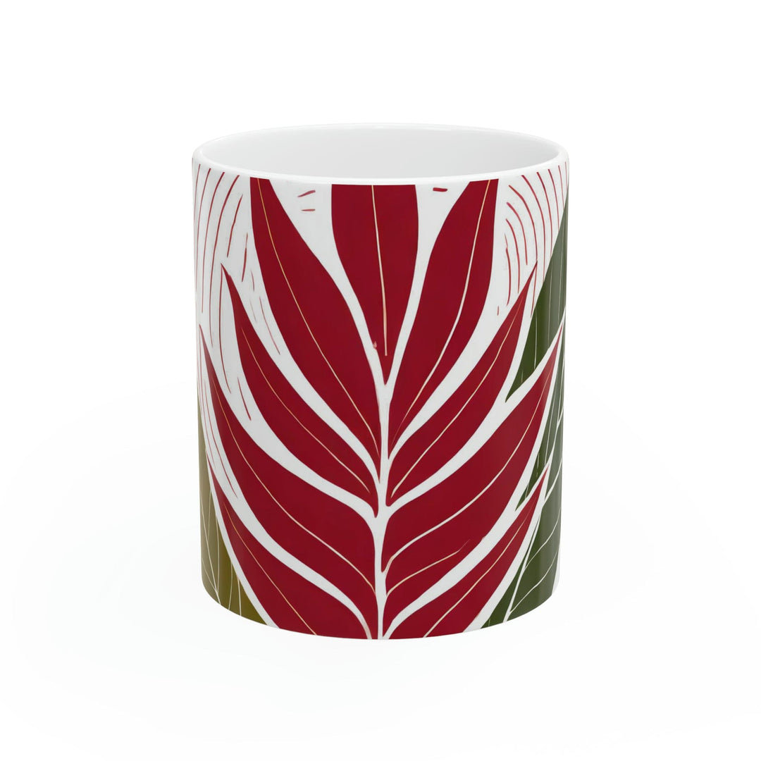 Ceramic Mug 15oz Floral Line Art Print 8333 - Decorative | Ceramic Mugs | 11oz