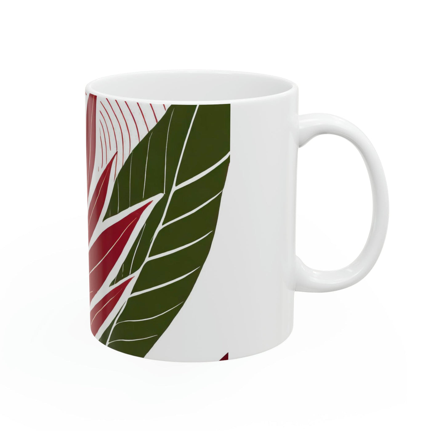 Ceramic Mug 15oz Floral Line Art Print 8333 - Decorative | Mugs 11oz