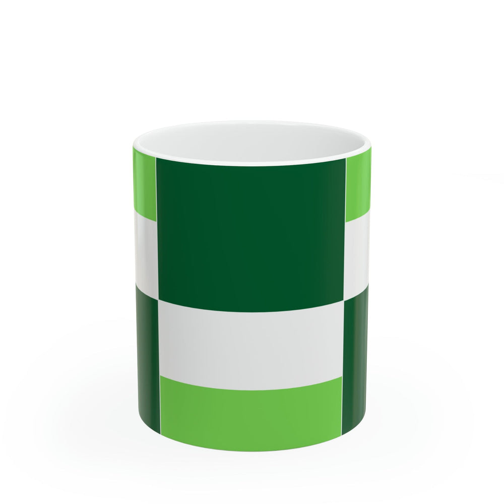 Ceramic Mug 15oz Lime Forest Irish Green Colorblock - Decorative | Ceramic Mugs