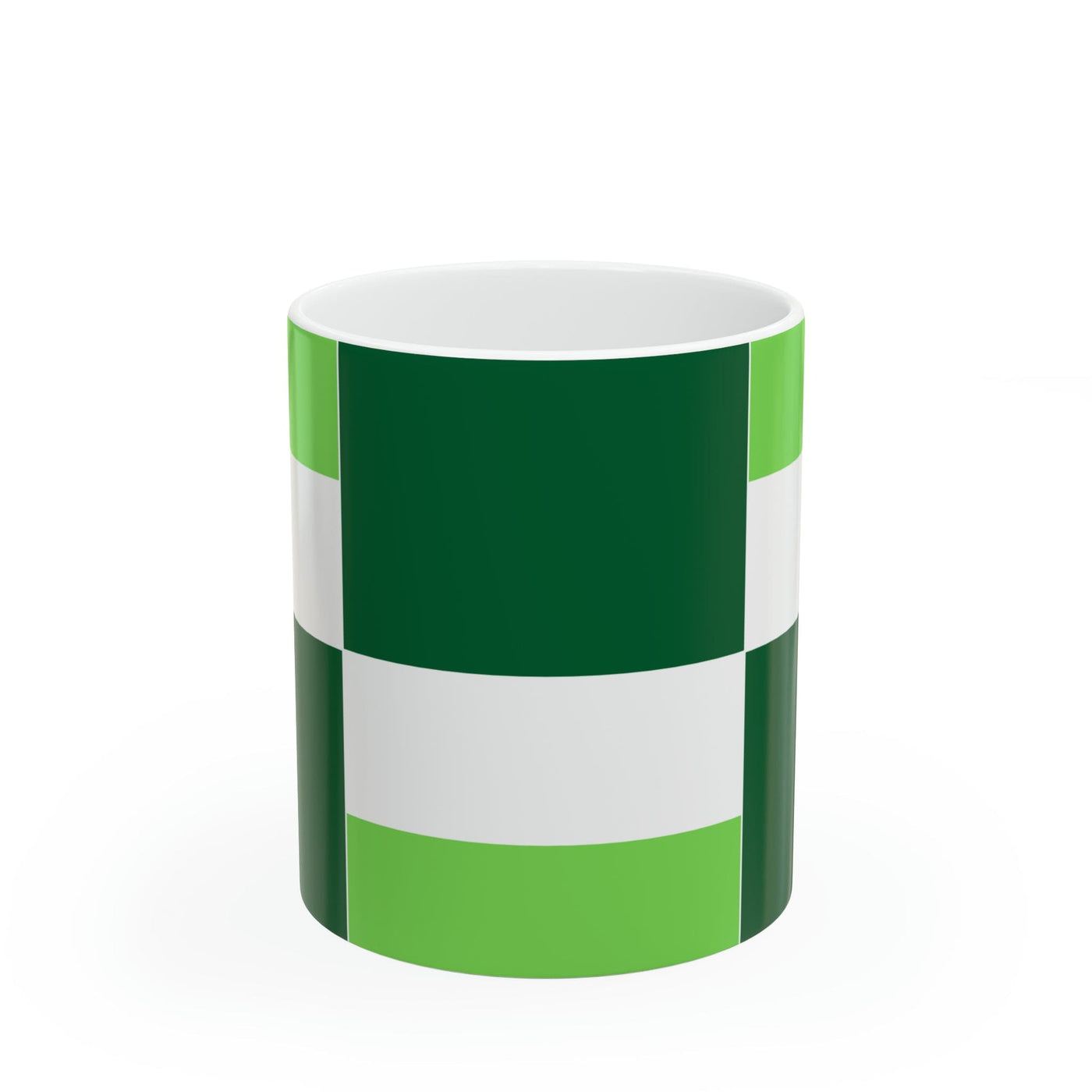 Ceramic Mug 15oz Lime Forest Irish Green Colorblock - Decorative | Mugs 11oz