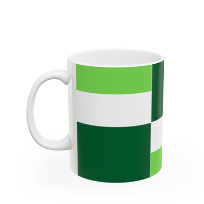 Ceramic Mug 15oz Lime Forest Irish Green Colorblock - Decorative | Mugs 11oz