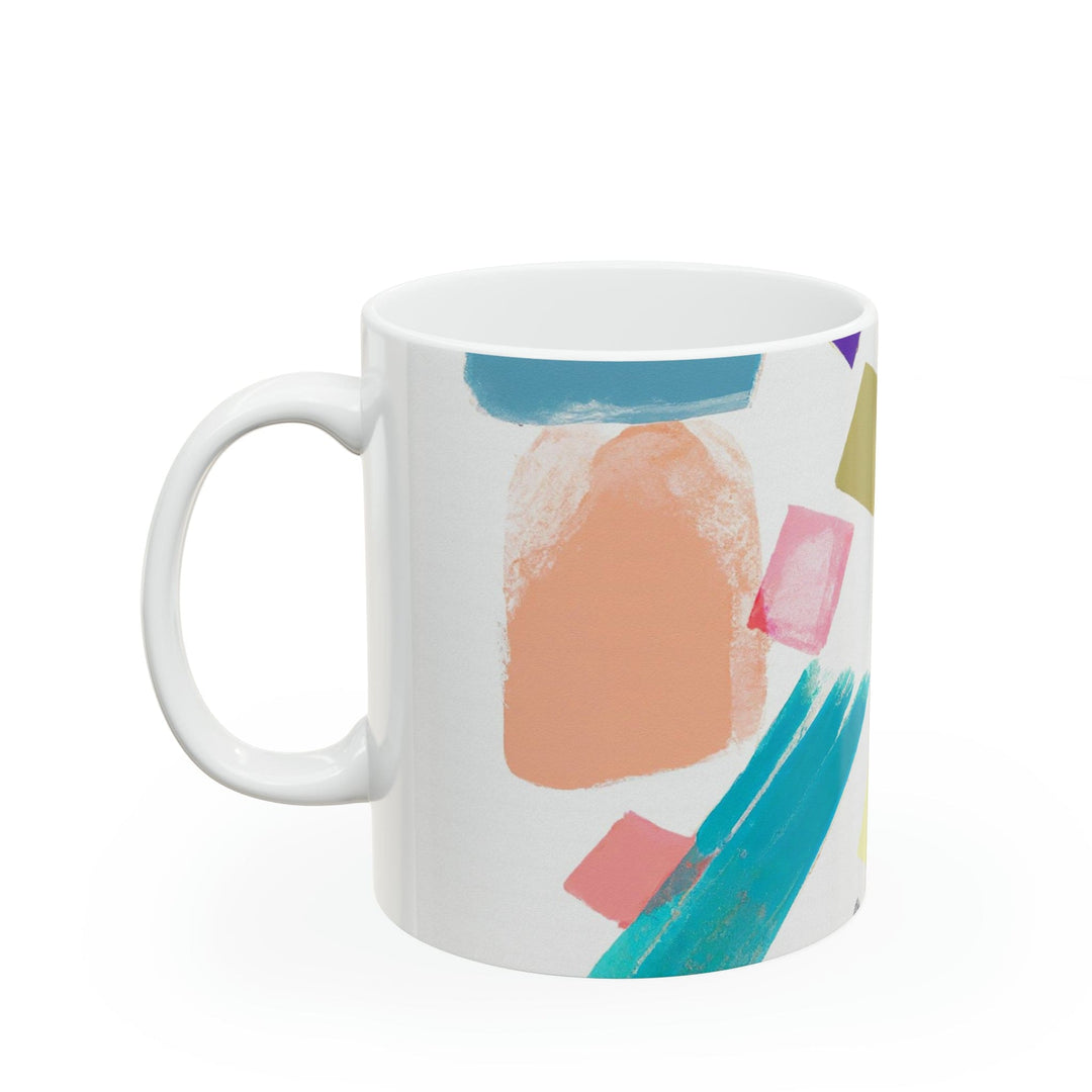 Ceramic Mug 15oz Pastel Abstract Pattern - Decorative | Ceramic Mugs | 11oz