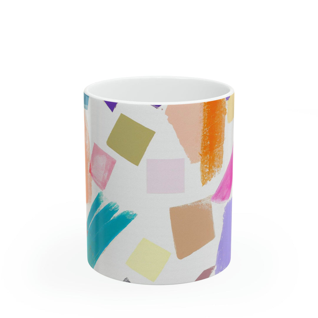 Ceramic Mug 15oz Pastel Abstract Pattern - Decorative | Ceramic Mugs | 11oz