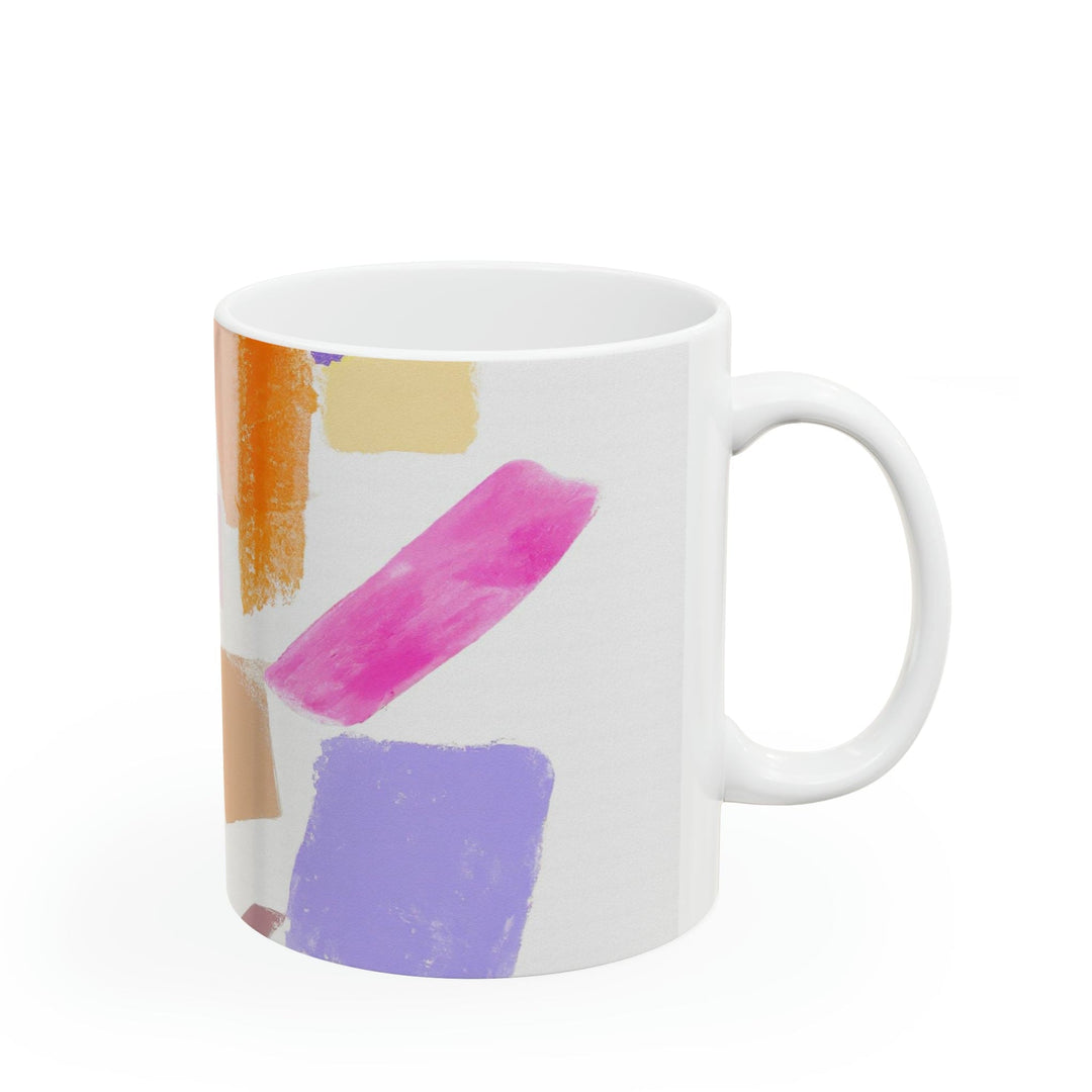 Ceramic Mug 15oz Pastel Abstract Pattern - Decorative | Ceramic Mugs | 11oz