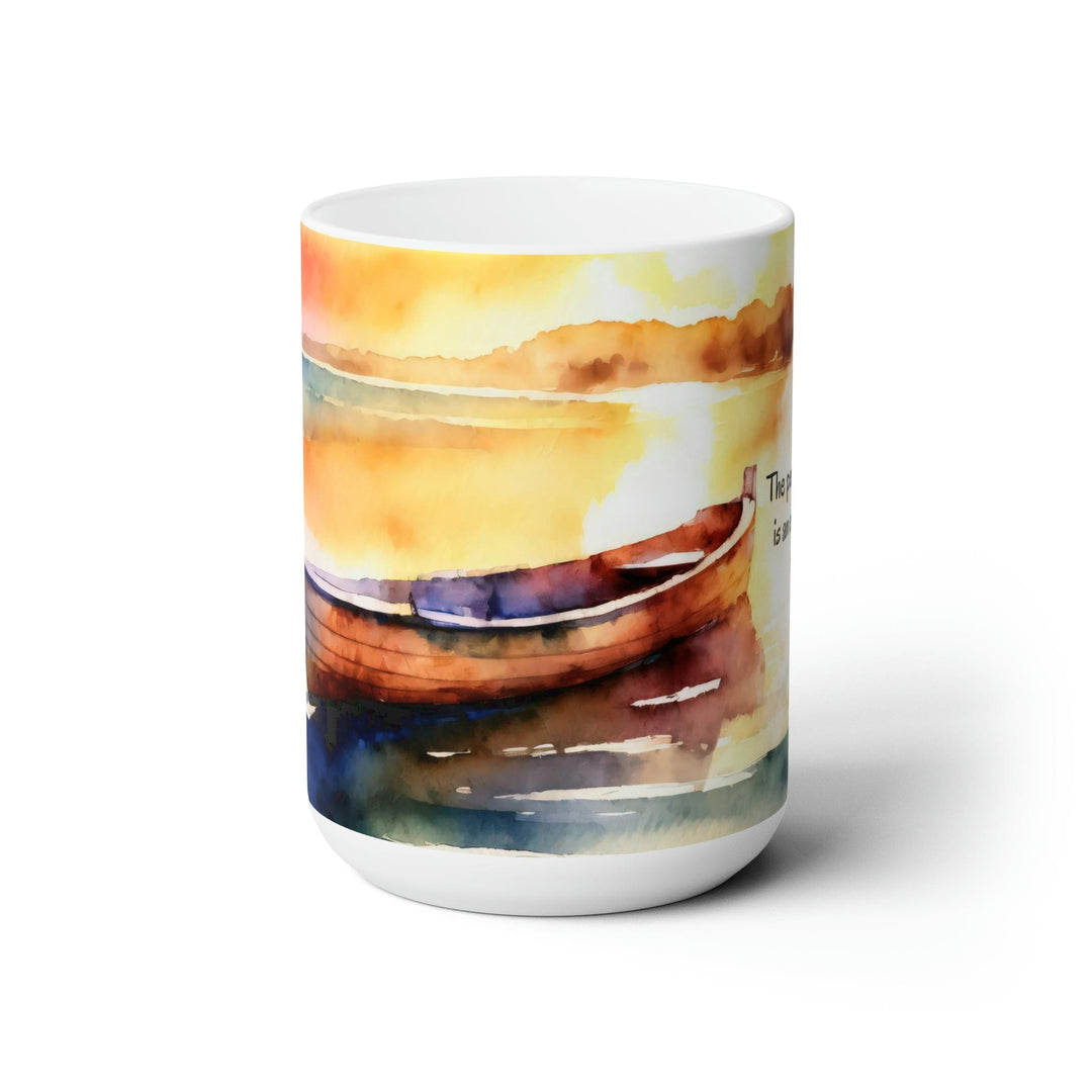 Ceramic Mug 15oz The Peace Of God - Everlasting River Illustration - Decorative