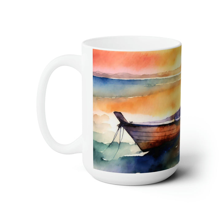 Ceramic Mug 15oz The Peace Of God - Everlasting River Illustration - Decorative