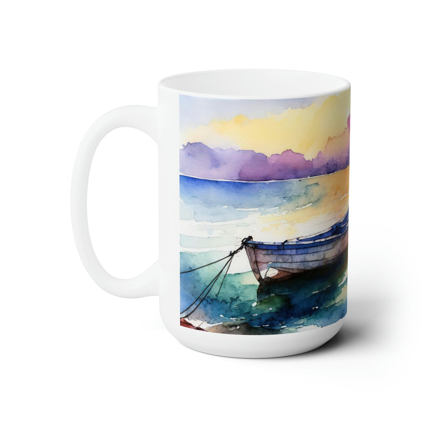 Ceramic Mug 15oz The Peace Of God - Gentle Sunrise Illustration Decorative