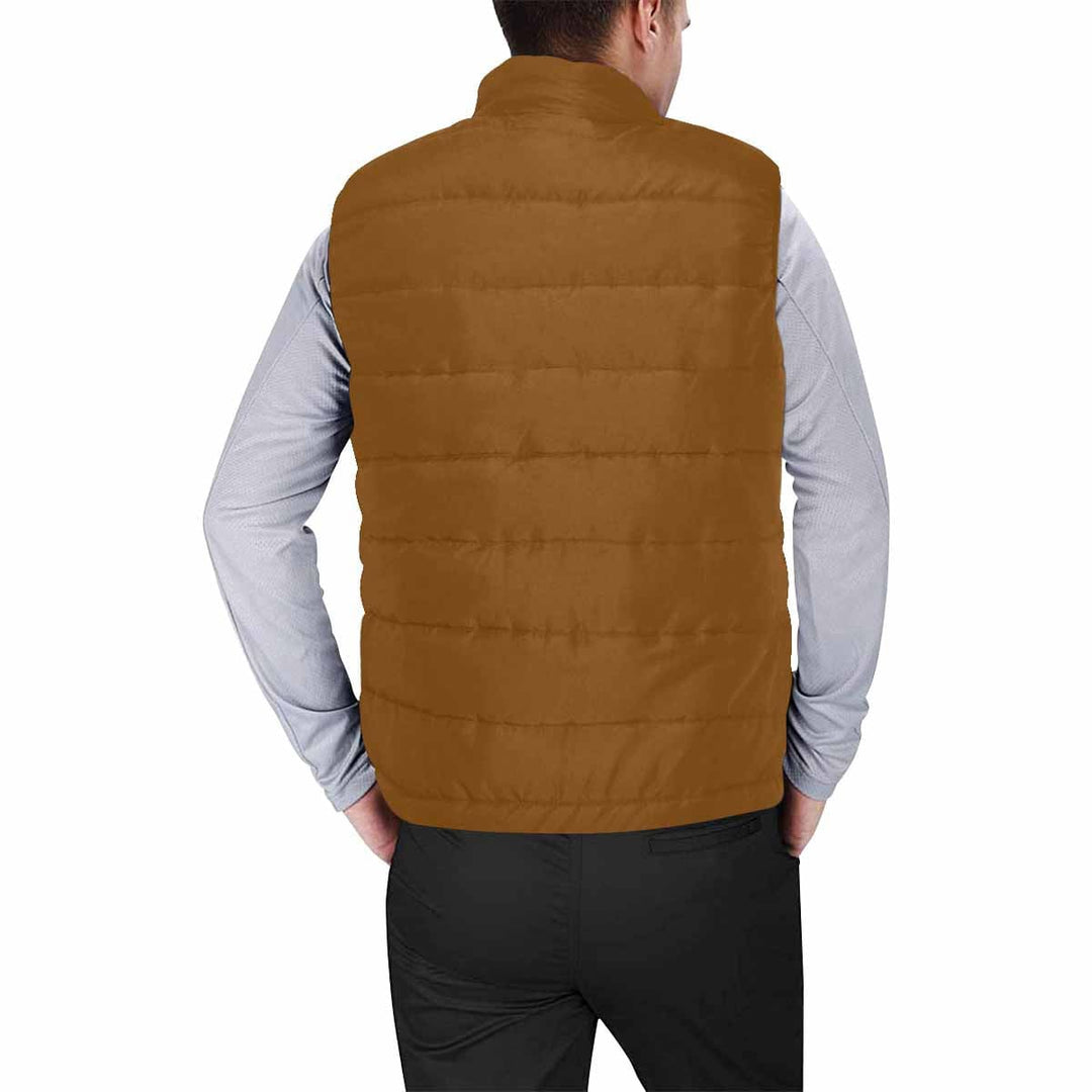 Chocolate Brown Mens Padded Vest - Mens | Vests