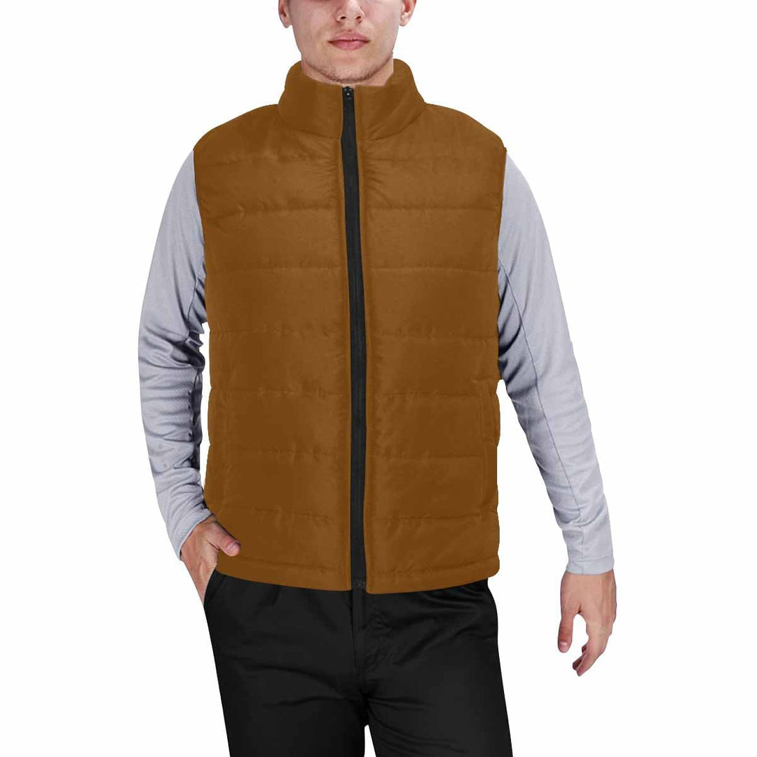 Chocolate Brown Mens Padded Vest - Mens | Vests