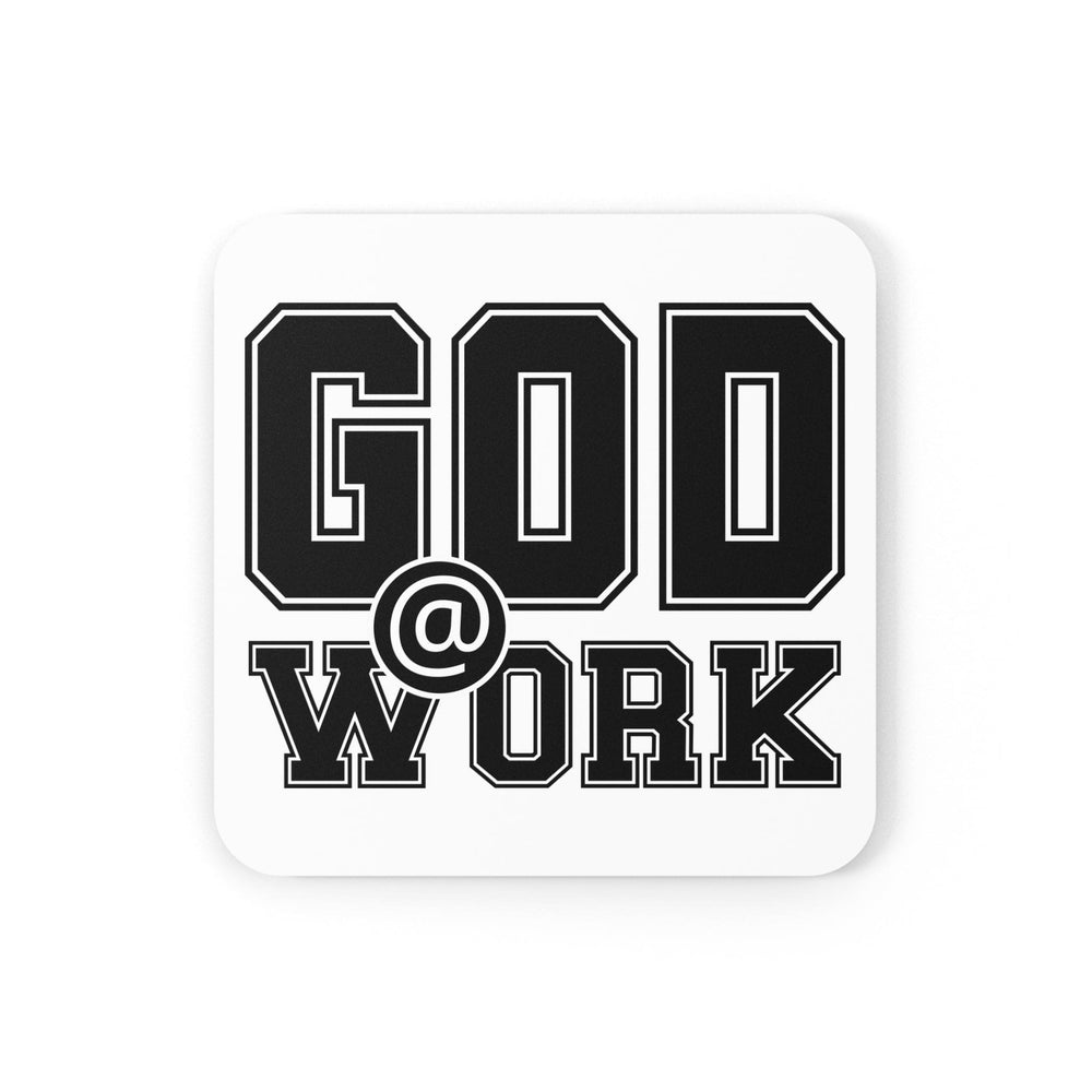 Coaster Set Of 4 For Drinks God @ Work Print - Decorative | Coasters