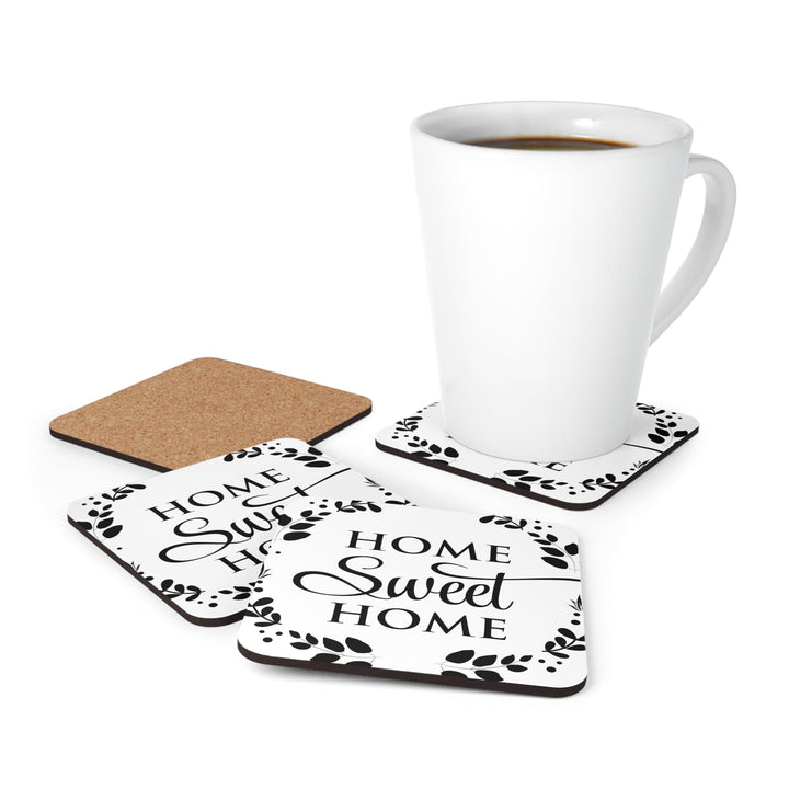 Coaster Set of 4 for Drinks Home Sweet Home - Decorative | Coasters