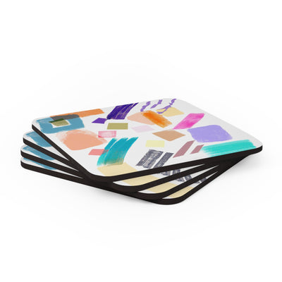 Coaster Set Of 4 For Drinks Pastel Pattern - Decorative | Coasters