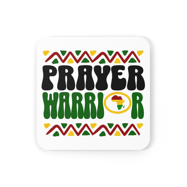 Coaster Set Of 4 For Drinks Prayer Warrior Africa Inspiration Illustration