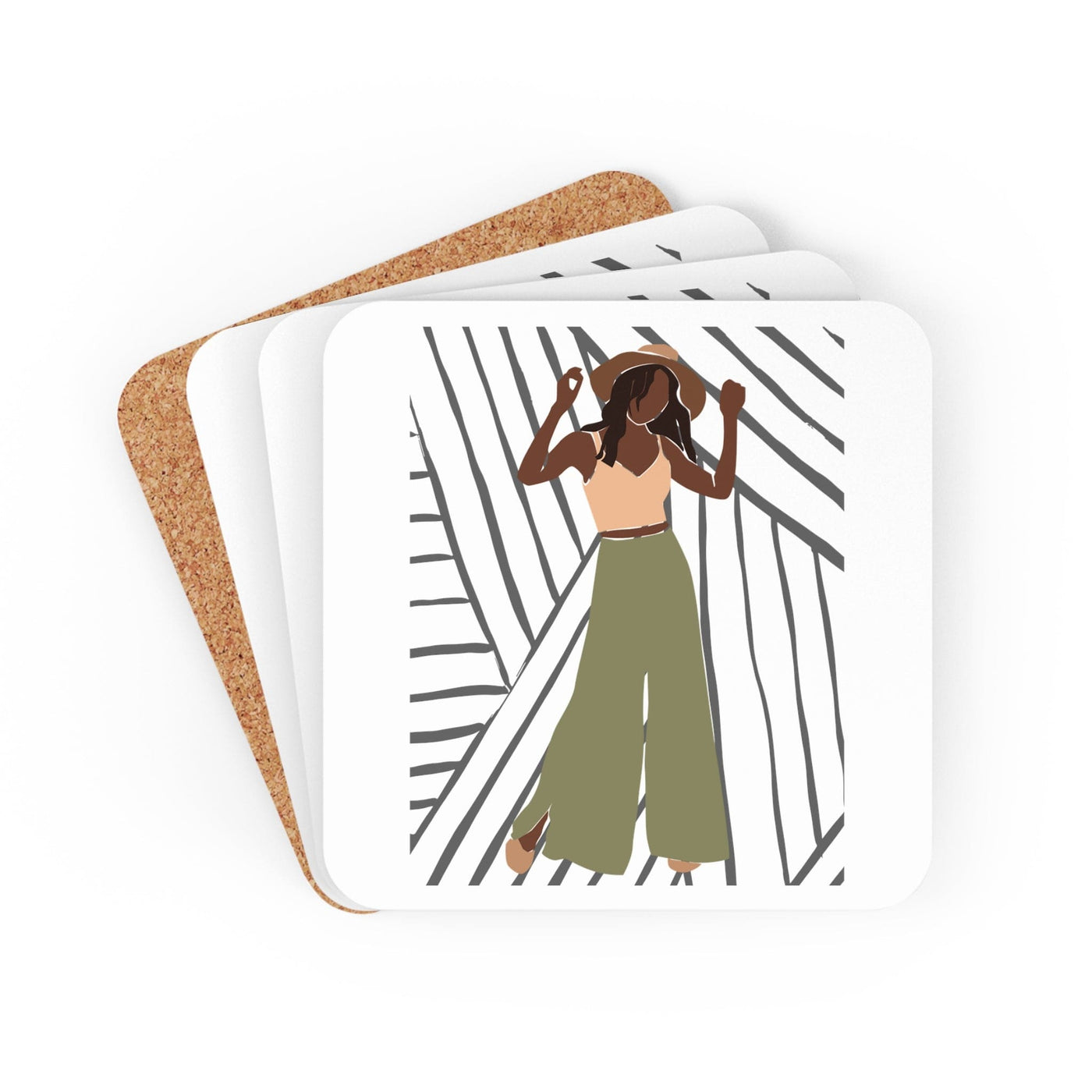 Coaster Set Of 4 For Drinks Say It Soul Its Her Groove Thing Positive