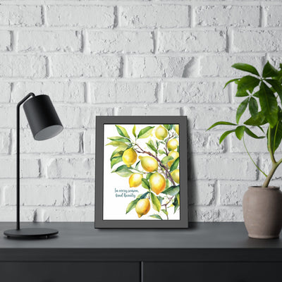 Contemporary Art Print Lemon Tree In Every Season Find Beauty Art Illustration -