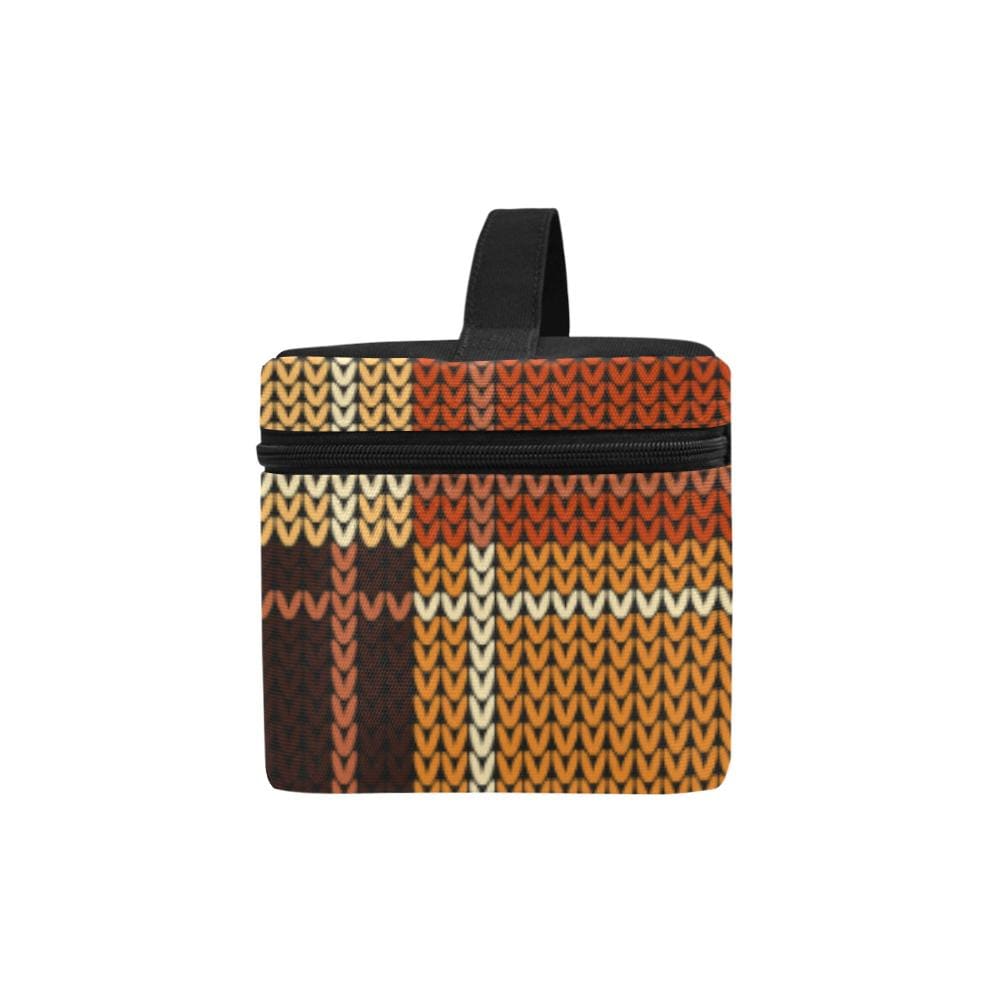 Cosmetic Bag Checker - Brown Travel Case - Bags | Cosmetic Bags