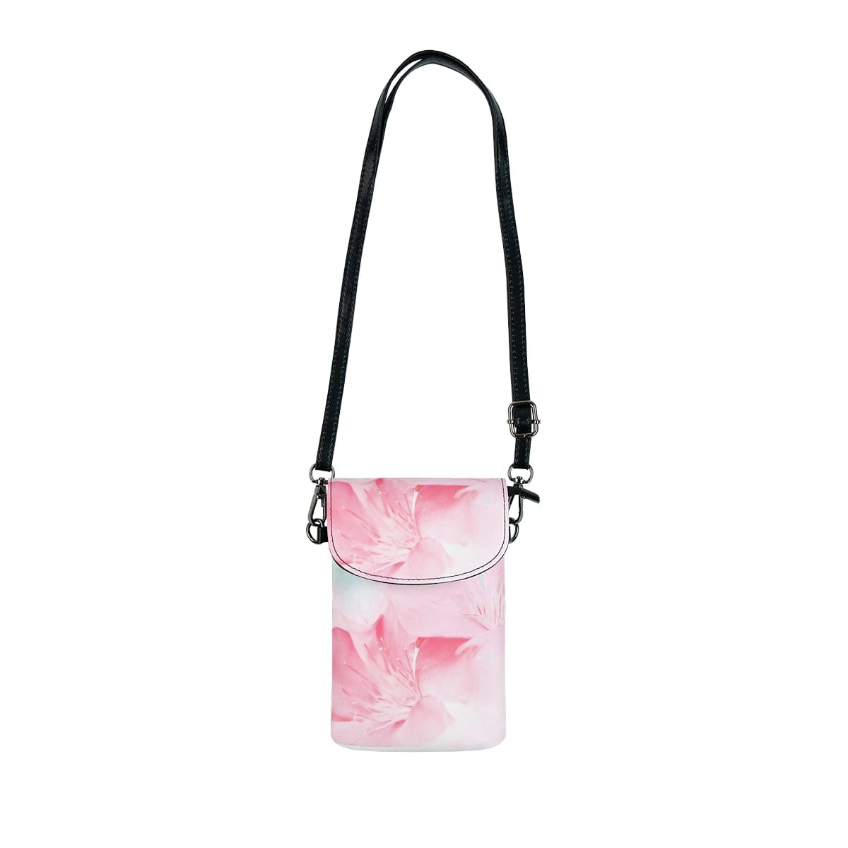 Crossbody Cell Phone Purse Pink Flower Bloom Peaceful Spring Nature - Bags