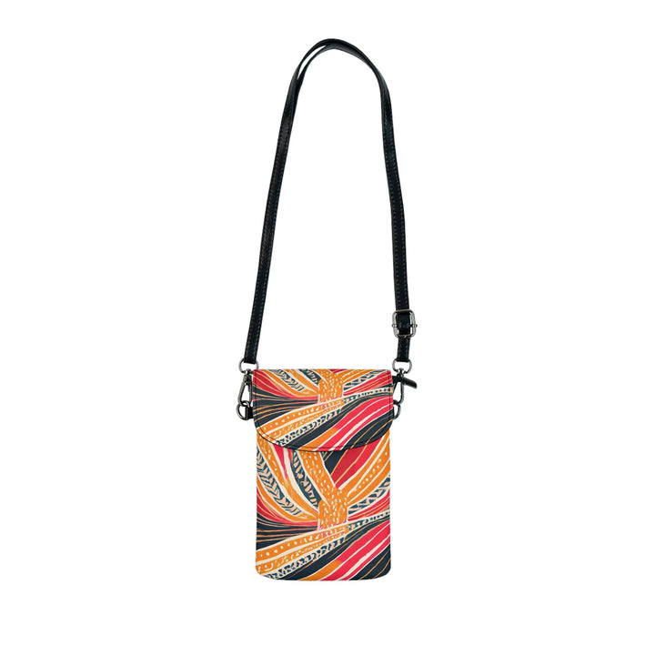 Crossbody Cell Phone Wallet Boho Multicolor Print - Bags/Crossbody Bags