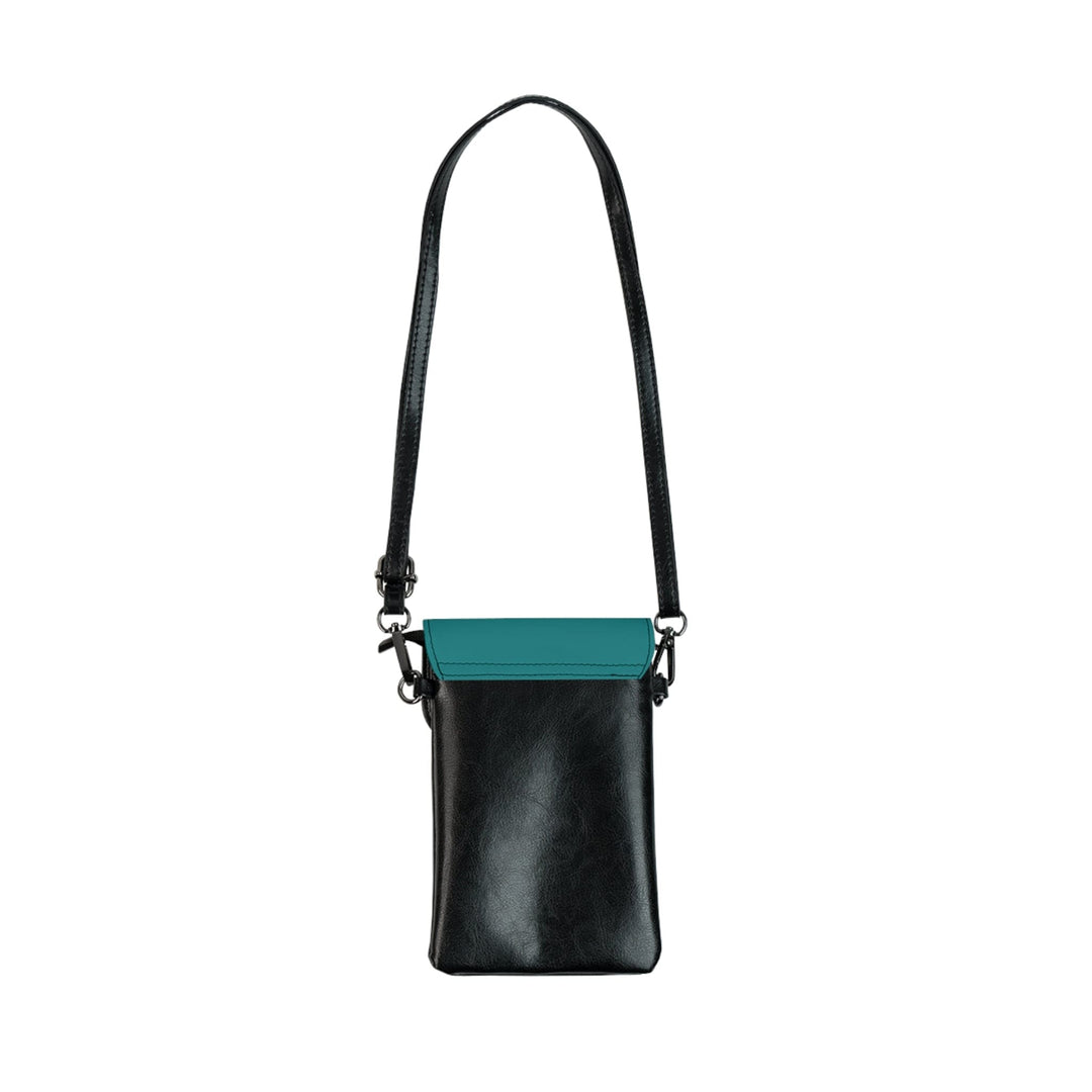 Crossbody Cell Phone Wallet Dark Teal Green - Bags/Crossbody Bags