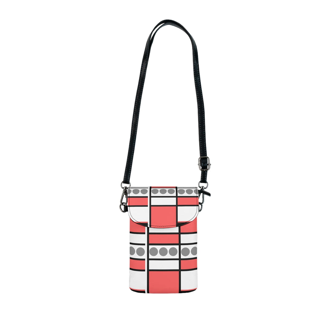 Crossbody Cell Phone Wallet Pale Red Print - Bags | Crossbody Bags