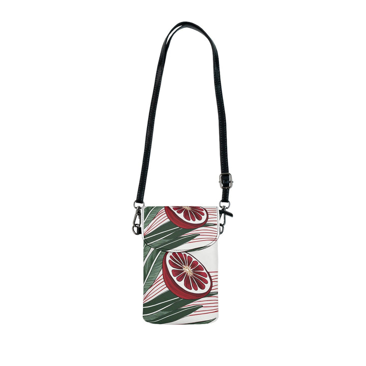 Crossbody Bag Small Cell Phone Purse - Floral Line Art Print 8332 - Bags