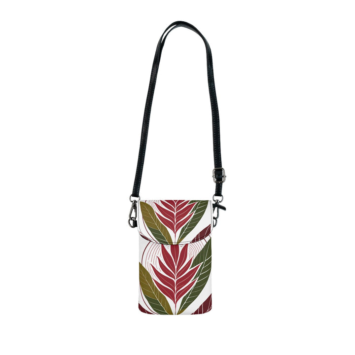 Crossbody Bag Small Cell Phone Purse - Floral Line Art Print 8333 - Bags