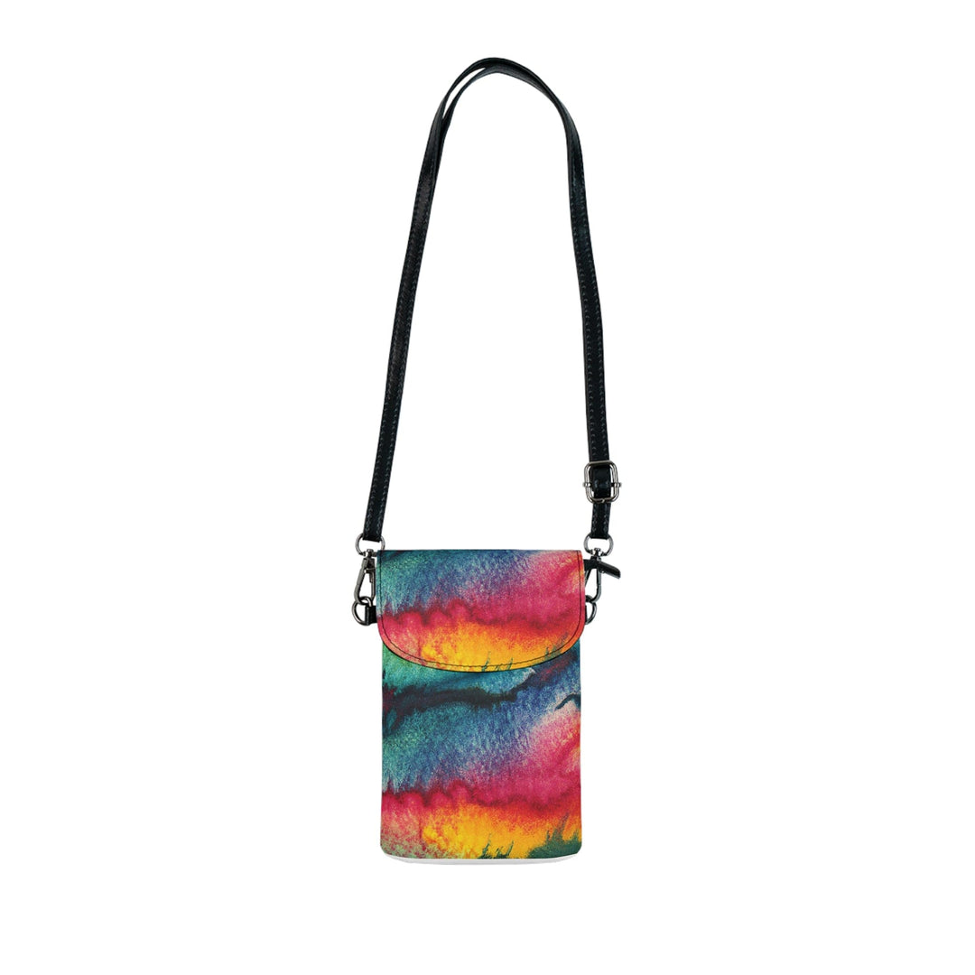 Crossbody Bag Small Cell Phone Purse - Multicolor Watercolor Abstract Print