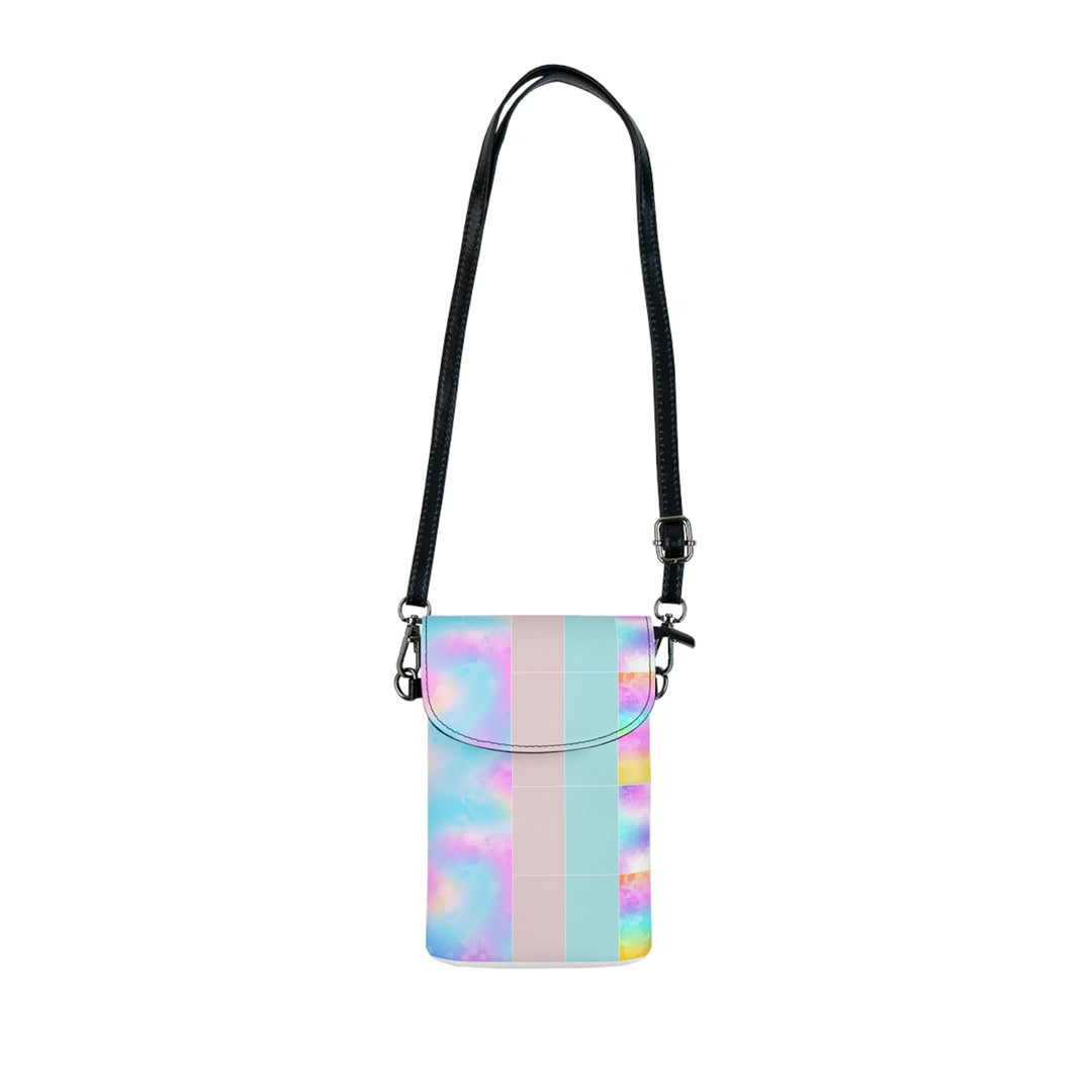 Crossbody Bag Small Cell Phone Purse - Pastel Colorblock Watercolor