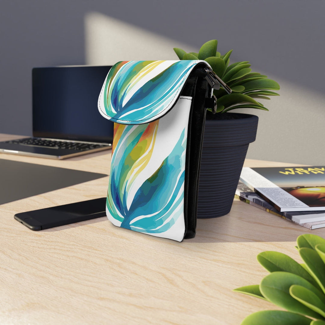 Crossbody Bag - Small Cell Phone Purse - Strength and Courage Illustration