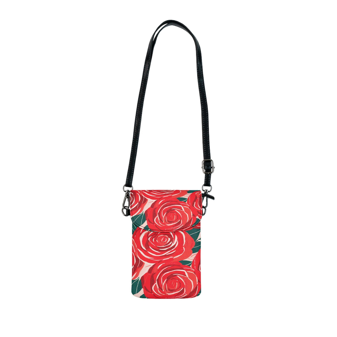 Crossbody Cell Phone Wallet Rustic Red Roses - Bags | Crossbody Bags