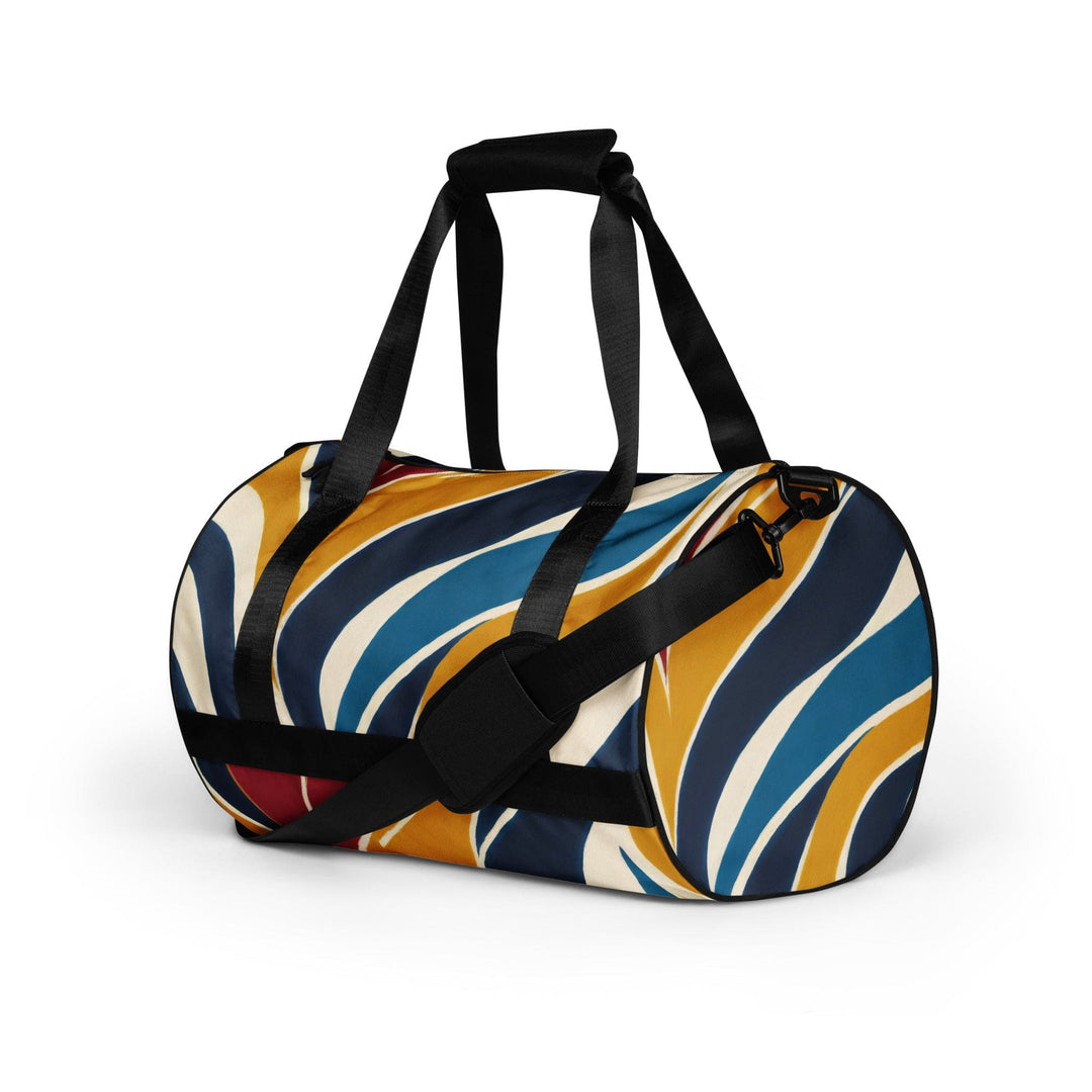 Crossbody Water-resistant Travel Bag Abstract Multicolor Swirl Line - Bags