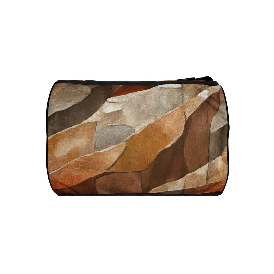 Crossbody Water-resistant Travel Bag Abstract Stone Pattern 6672 - Bags