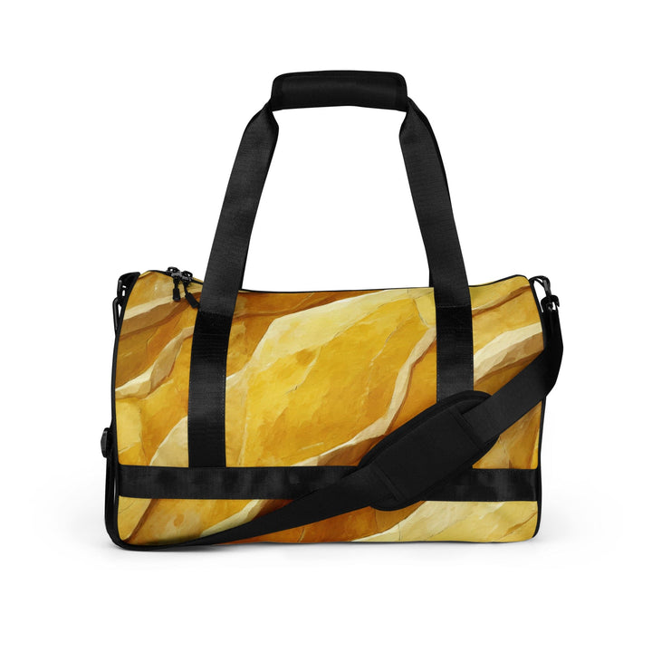 Crossbody Water-resistant Travel Bag Rustic Yellow Stone Print - Bags | Travel